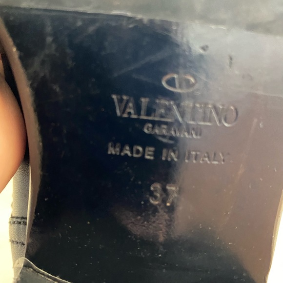 Valentino Rockstud Leather Ankle Boots - Picture 6 of 7